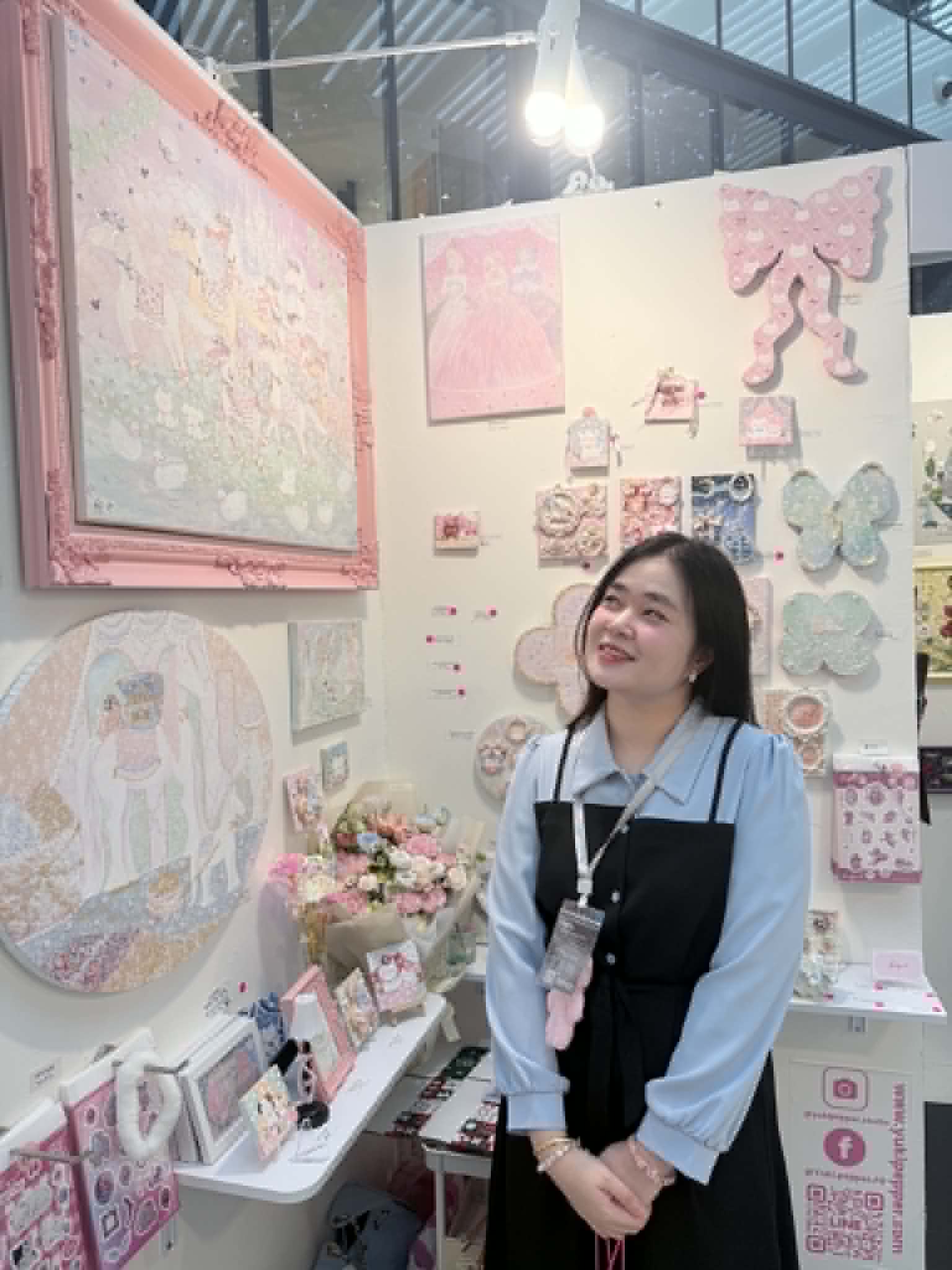 Yuki Pepper at her studio booth